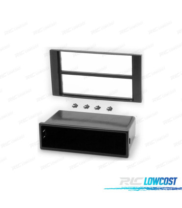 MARCO NEGRO RADIO 1-DIN PARA FORD FOCUS C-MAX S-MAX FUSION TRANSIT FIESTA GALAXY KUGA CON HUECO