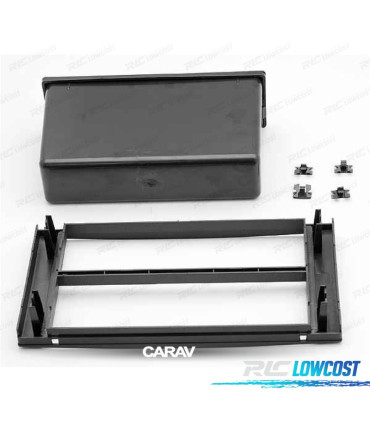 MARCO NEGRO RADIO 1-DIN PARA FORD FOCUS C-MAX S-MAX FUSION TRANSIT FIESTA GALAXY KUGA CON HUECO