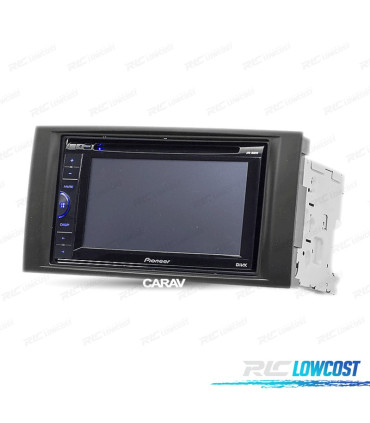 MARCO NEGRO RADIO 2-DIN PARA VOLKSWAGEN VW TOUAREG 02-10 T5 MULTIVAN, ELLE, TRANSPORTER 03-09