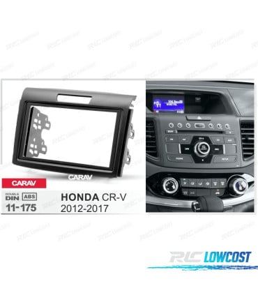 MARCO NEGRO RADIO 2-DIN PARA HONDA CR-V 12-17