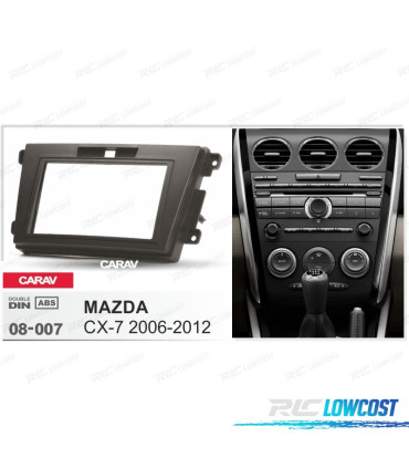 MARCO NEGRO RADIO 2-DIN PARA MAZDA CX-7 06-12