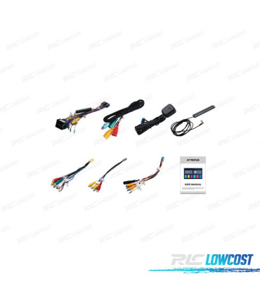 RADIO GPS ANDROID 9 10" 1DIN LCD TÁCTIL CARPLAY USB DUAL ZONE