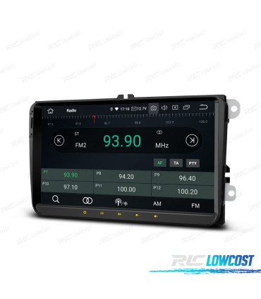 RADIO GPS ANDROID 12 PARA VOLKSWAGEN VW SEAT SKODA LCD TACTIL