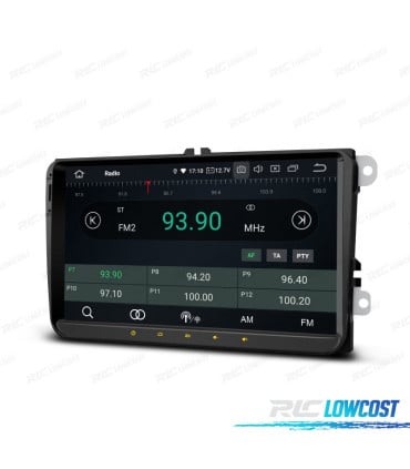 RADIO GPS ANDROID 14 PARA VOLKSWAGEN VW SEAT SKODA LCD TACTIL