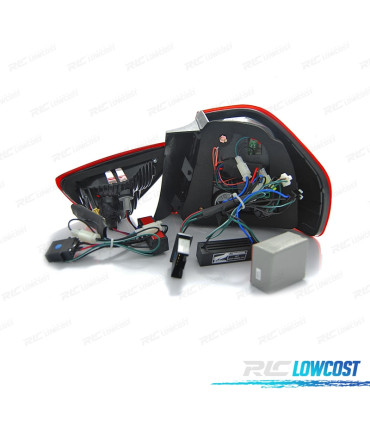 PILOTOS LIGHT BAR BMW E90 LED ROJO