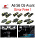 KIT 20 BOMBILLAS LED INTERIOR AUDI A6 S6 RS6 C6 AVANT 2005-2011