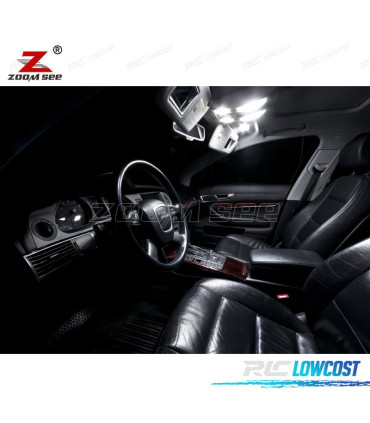 KIT 20 BOMBILLAS LED INTERIOR AUDI A6 S6 RS6 C6 AVANT 2005-2011