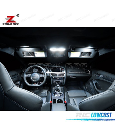 KIT 20 BOMBILLAS LED INTERIOR AUDI A4 S4 B8 QUATTRO AVANT