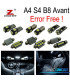 KIT 20 BOMBILLAS LED INTERIOR AUDI A4 S4 B8 QUATTRO AVANT