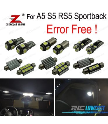 KIT 20 BOMBILLAS LED INTERIOR AUDI A5 S5 RS5 SPORTBACK 09-15