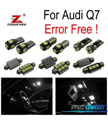 KIT 24 BOMBILLAS LED INTERIOR AUDI Q7 4L S LINE 2005 -2014
