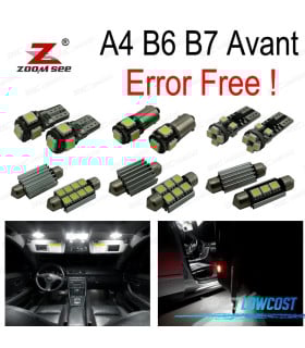KIT 23 BOMBILLAS LED INTERIOR AUDI A4 S4 RS4 B6 B7 QUATTRO AVANT 02-08