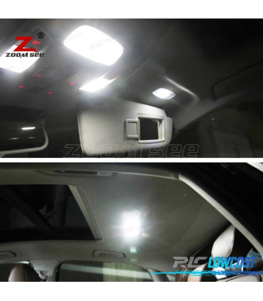 KIT 19 BOMBILLAS LED INTERIOR AUDI A6 S6 RS6 C7 AVANT WAGON 2012 +