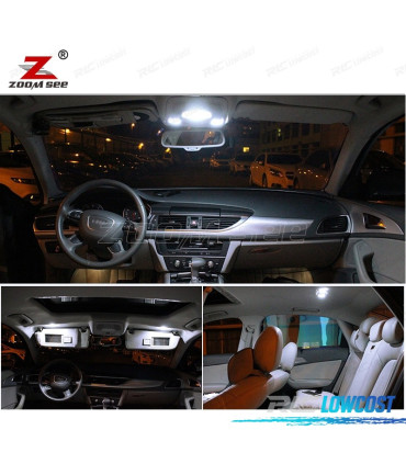KIT 19 BOMBILLAS LED INTERIOR AUDI A6 S6 RS6 C7 AVANT WAGON 2012 +