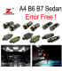 KIT 22 BOMBILLAS LED INTERIOR AUDI A4 S4 RS4 B6 B7 SEDAN SÓLO 2002-2008