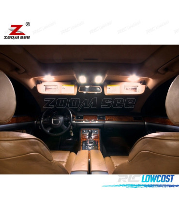 KIT 23 BOMBILLAS LED INTERIOR AUDI A8 S8 D3 QUATTRO 2003 -2009