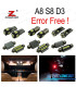 KIT 23 BOMBILLAS LED INTERIOR AUDI A8 S8 D3 QUATTRO 2003 -2009