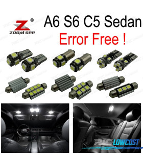 KIT 24 BOMBILLAS LED INTERIOR AUDI A6 S6 C5 SEDÁN 1998-2004