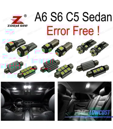 KIT 24 BOMBILLAS LED INTERIOR AUDI A6 S6 C5 SEDÁN 1998-2004