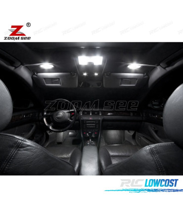 KIT 22 BOMBILLAS LED INTERIOR AUDI A6 S6 C5 SEDAN SÓLO 1998-2004