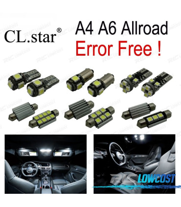KIT 19 BOMBILLAS LED INTERIOR PARA AUDI A6 ALLROAD QUATTRO 4GH 4GJ 2012 +