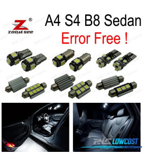 KIT 19 BOMBILLAS LED INTERIOR AUDI A4 B8 8K2 S4 SEDÁN 09-15