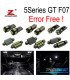 KIT 29 BOMBILLAS LED INTERIOR BMW SERIE 5 GT 5GT F07 528I 535I 550I 650I XDRIVE 09-17