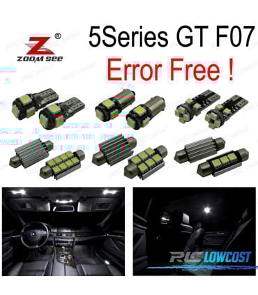 KIT 29 BOMBILLAS LED INTERIOR BMW SERIE 5 GT 5GT F07 528I 535I 550I 650I XDRIVE 09-17