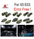 KIT 22 BOMBILLAS LED INTERIOR PARA BMW X5 E53 3.0I 4.4I 4.6IS 4.8IS 2000-2006