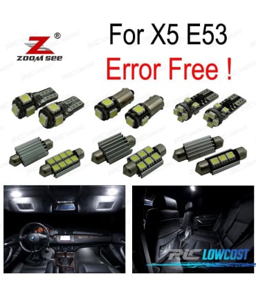 KIT 22 BOMBILLAS LED INTERIOR PARA BMW X5 E53 3.0I 4.4I 4.6IS 4.8IS 2000-2006