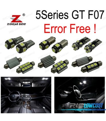 KIT 27 BOMBILLAS LED INTERIOR BMW 5 SERIES GT 5GT F07 528I 535I 550I GT 520D 535D 530D XDRIVE 2009-2017