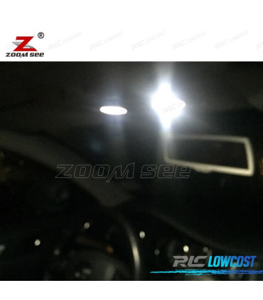 KIT 21 BOMBILLAS LED INTERIOR PARA SKODA FABIA SEDAN SALÓN MK2 MKII 3T4 2009 -2015