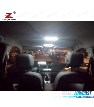 KIT 20 BOMBILLAS LED INTERIOR 2009-2016 PARA RENAULT GRAND MODUS III 3 MK3