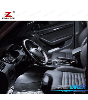 KIT 17 BOMBILLAS LED INTERIOR PARA SKODA OCTAVIA MK 3 MKIII RS COMBI 5E5 WAGON 2013-2020