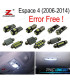 KIT 23 BOMBILLAS LED INTERIOR 2006-2014 PARA RENAULT ESPACE 4 IV MK4