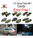 KIT 17 BOMBILLAS LED INTERIOR SKODA FABIA 1 MK1 MKI COMBI WAGON RAÍCES 99-07