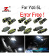 KIT 19 BOMBILLAS LED INTERIOR PARA SKODA YETI 5L SUV 2009 +