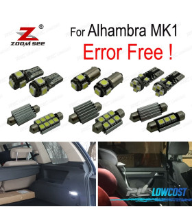 KIT 21 BOMBILLAS LED INTERIOR ALHAMBRA QUE MK1 7 V 8 7V9 2001-2010