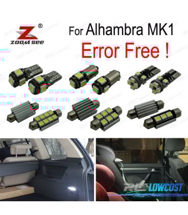 KIT 21 BOMBILLAS LED INTERIOR ALHAMBRA QUE MK1 7 V 8 7V9 2001-2010