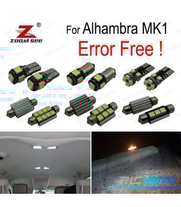 KIT 23 BOMBILLAS LED INTERIOR ALHAMBRA MK1 7 V 8 7V9 2001-2010