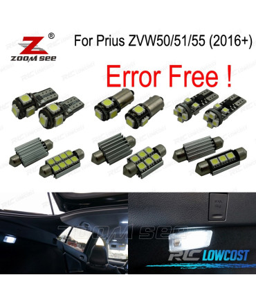 KIT 14 BOMBILLAS LED INTERIOR TOYOTA PRIUS ZVW50 ZVW51 ZVW55 16-