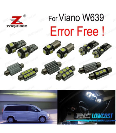 KIT 19 BOMBILLAS LED INTERIOR PARA MERCEDES CLASE ML W164 ML320 ML350 ML420 ML450 ML500 ML63 AMG 06-11