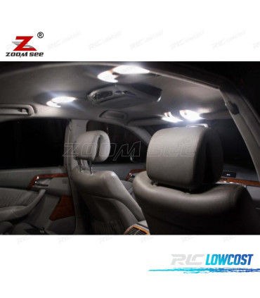KIT 27 BOMBILLAS LED INTERIOR PARA MERCEDES E CLASE W211 SEDÁN E200 E220 E240 E270 02-08
