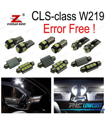 KIT 23 BOMBILLAS LED INTERIOR MERCEDES CLS W219 CLS500 CLS550 CLS55 AMG CLS63 AMG 06-10
