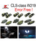 KIT 27 BOMBILLAS LED INTERIOR MERCEDES CLS W219 C219 CLS280 CLS300 CLS350 CLS550 CLS55AMG
