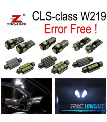 KIT 27 BOMBILLAS LED INTERIOR PARA MERCEDES CLS W219 C219 CLS280 CLS300 CLS350 CLS550 CLS55AMG