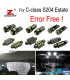 KIT 19 BOMBILLAS LED INTERIOR MERCEDES CLASE C S204 C180 C220 C230 C250 C280 C300 C320 C350 C63 AMG