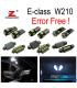 KIT 19 BOMBILLAS LED INTERIOR PARA MERCEDES E CLASE W210 SEDAN E220 E240 E270 E300 E320 E420 E320 E430 E55AMG