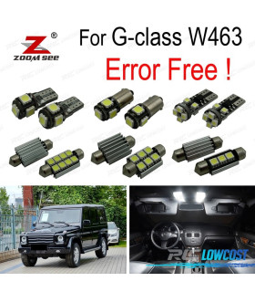 KIT 13 BOMBILLAS LED INTERIOR PARA MERCEDES CLASE G W463 G500 G550 G350 G63 AMG G65 2012-2016