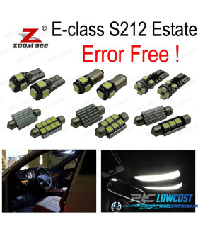 KIT 26 BOMBILLAS LED INTERIOR PARA MERCEDES E CLASE S212 ESTATE WAGON E200 E250 E300 E350 E400 E500 E550 E63 AMG 10